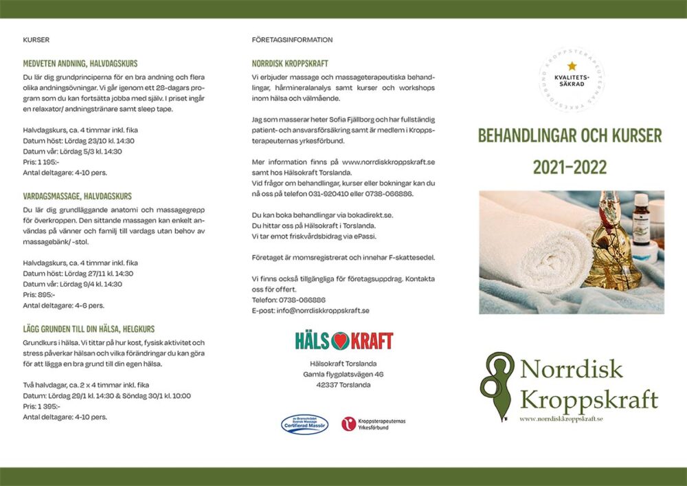 Folder uppslag 1 Norrdisk kroppskraft